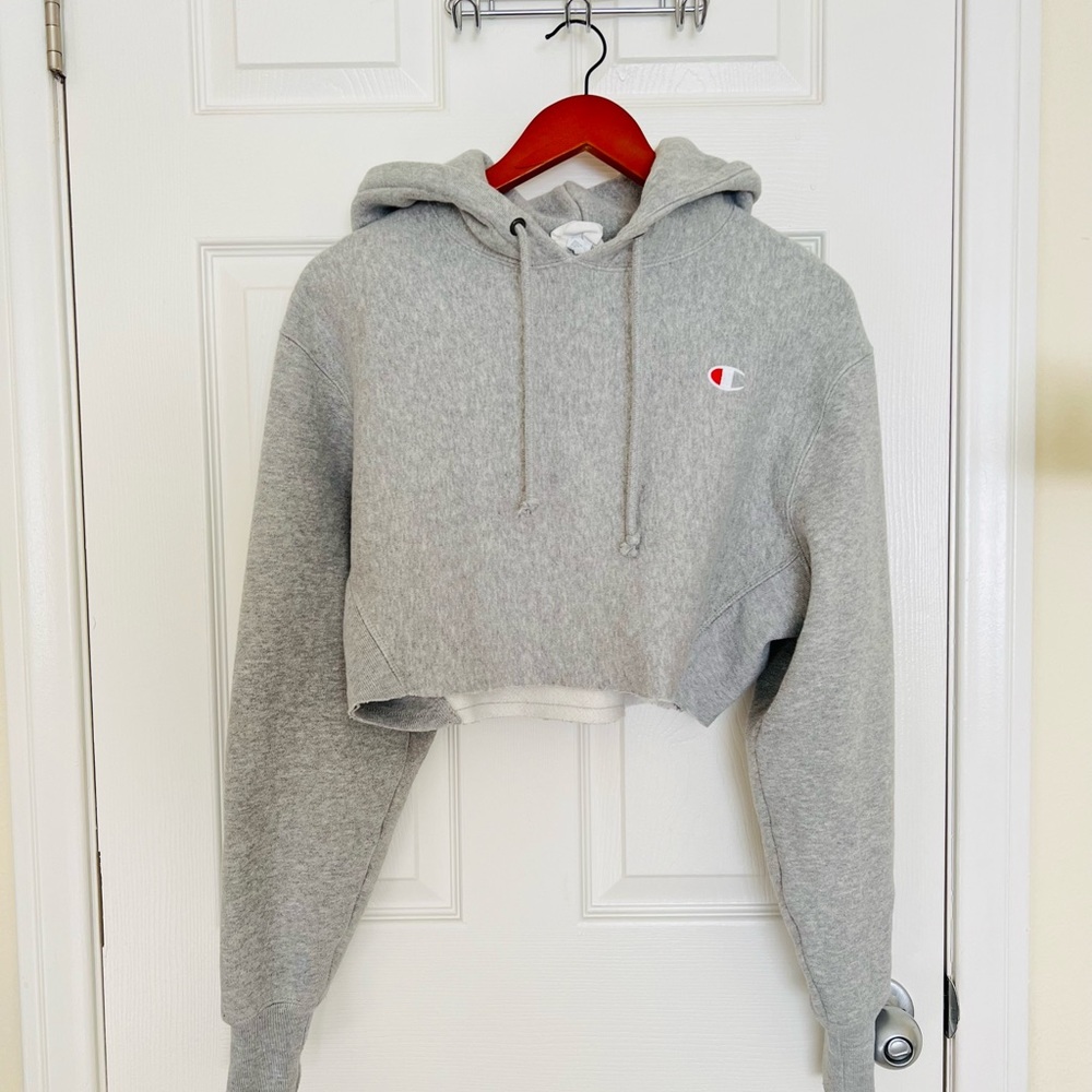 Urban Outfitters x Champion Cropped Hoodie Top XS